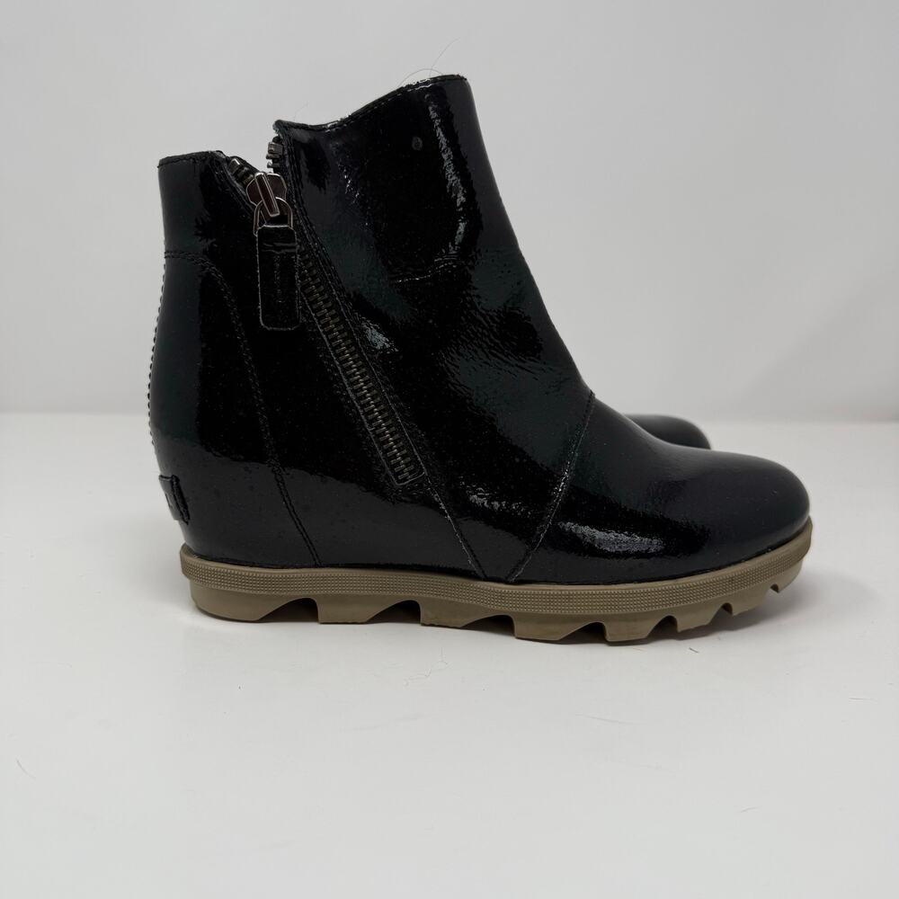 Sorel Boots Women's 5 Black Joan of Artic II Hidden Wedge Preppy Winter Gear - Picture 5 of 9